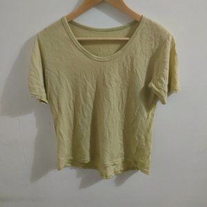 Women's Yellow Short Sleeve T Shirt Size Medium